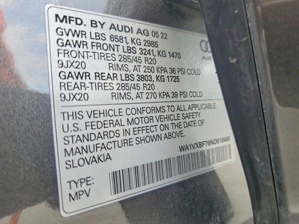 2022 AUDI Q7