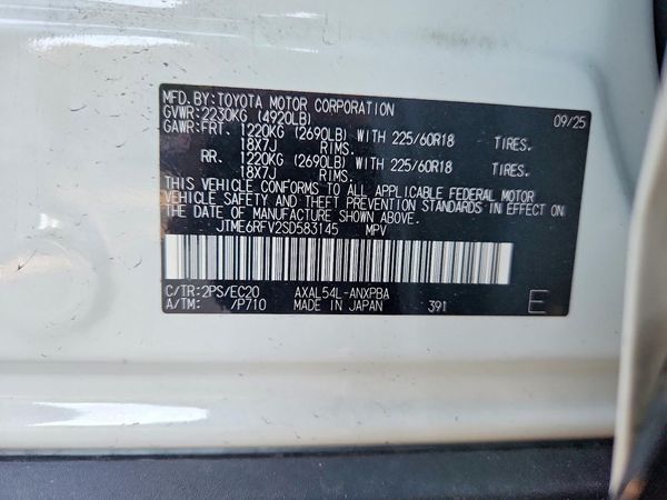2025 TOYOTA RAV4