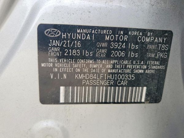 2017 HYUNDAI ELANTRA
