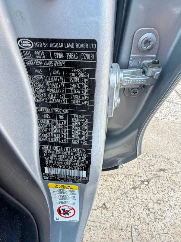 2019 LAND ROVER DISCOVERY SPORT