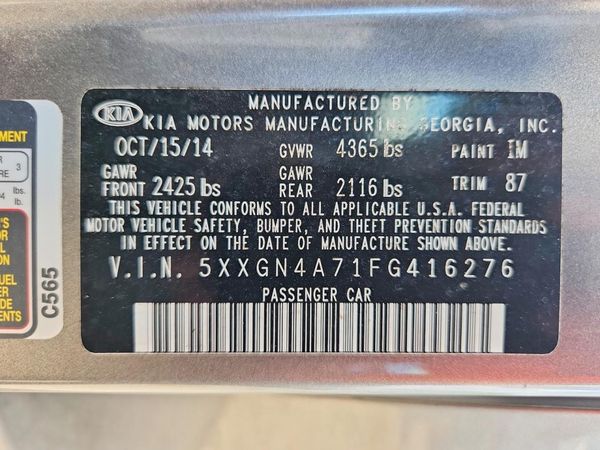 2015 KIA OPTIMA