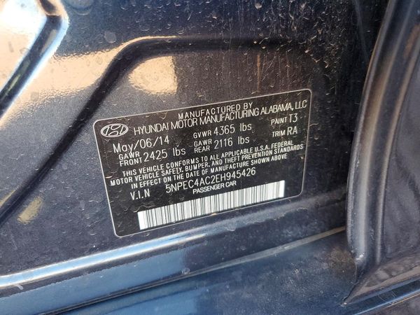 2014 HYUNDAI SONATA