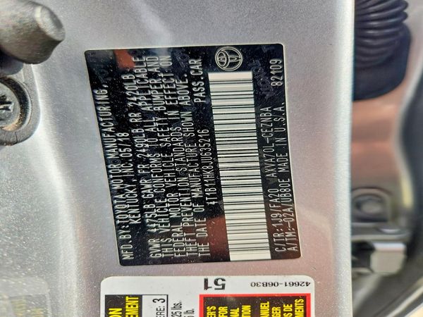 2018 TOYOTA CAMRY L/LE/SE/XLE