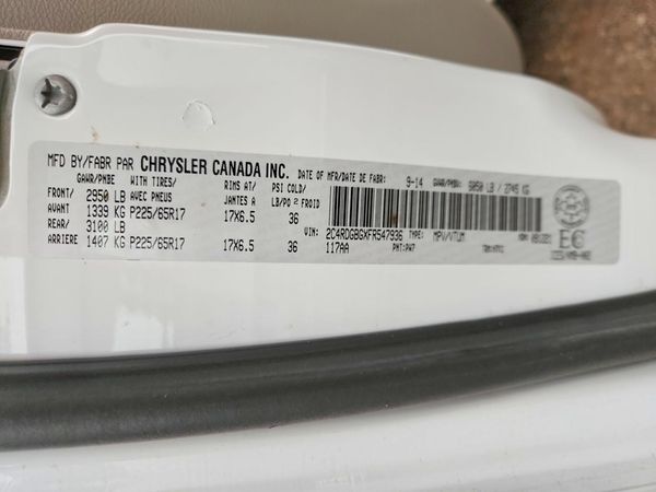 2015 DODGE CARAVAN SE