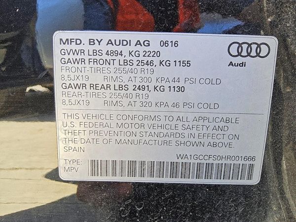 2017 AUDI Q3 quattro Prestige — VINS