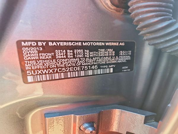 2014 BMW X3 — VINS