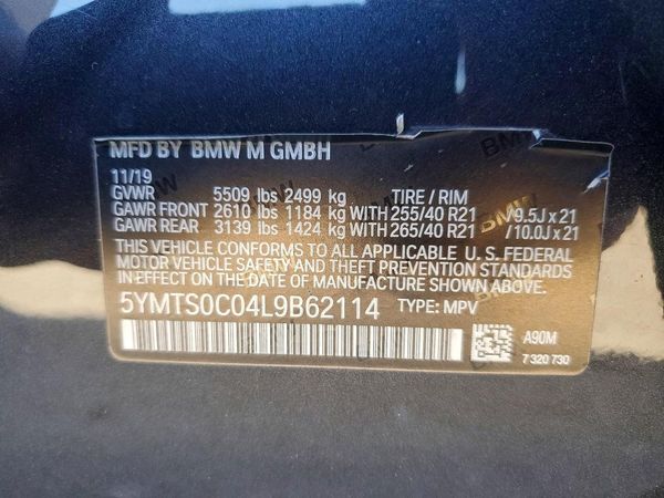 2020 BMW X3 — VINS