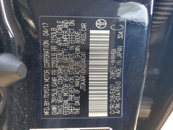 2017 TOYOTA PRIUS