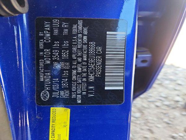 2014 HYUNDAI ACCENT 5DR GS / 4DR GLS — VINS
