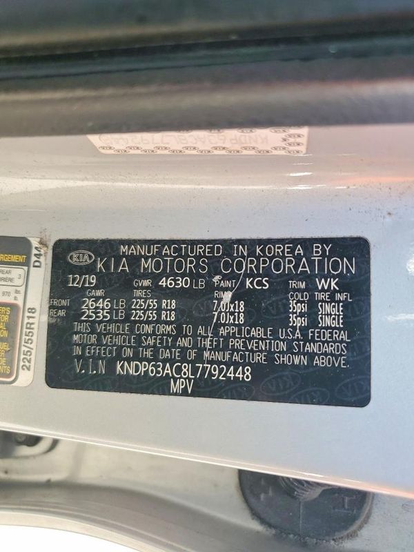 2020 KIA SPORTAGE — VINS