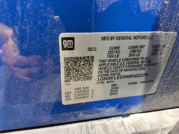 2021 CHEVROLET TAHOE FL