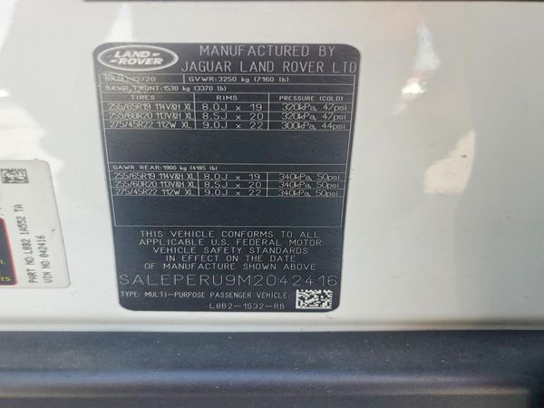 2021 LAND ROVER DEFENDER 110 SE