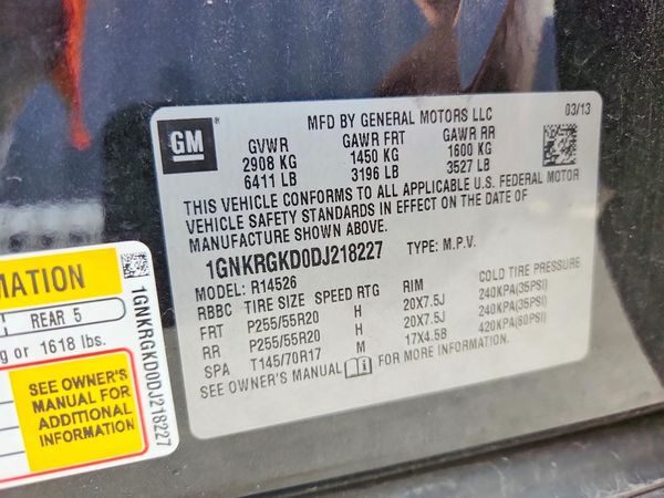 2013 CHEVROLET TRAVERSE 1LT
