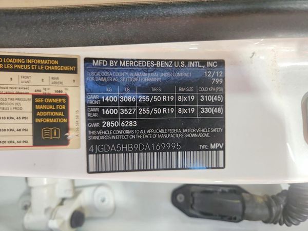 2013 MERCEDES-BENZ ML