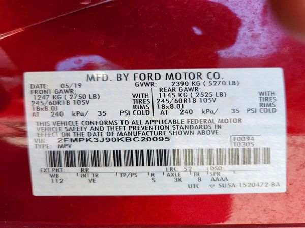 2019 FORD EDGE