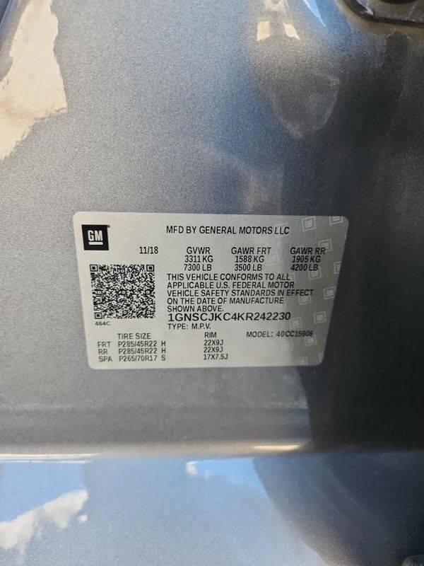 2019 CHEVROLET SUBURBAN Premier