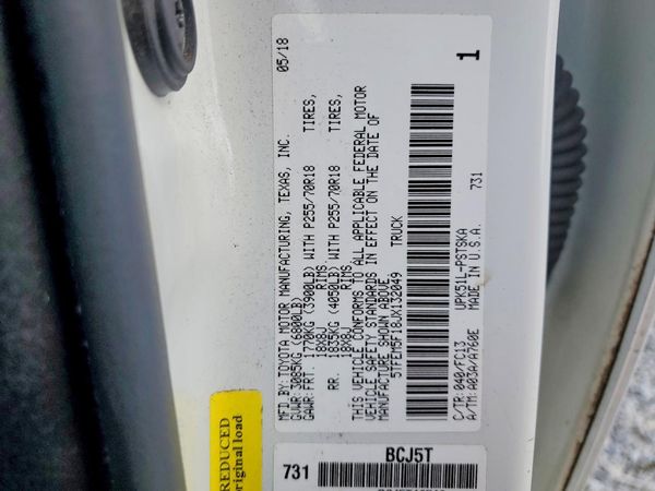 2018 TOYOTA TUNDRA
