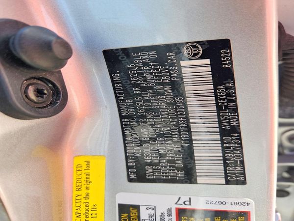 2017 TOYOTA CAMRY SOLA LE/SE/XLE Hybrid