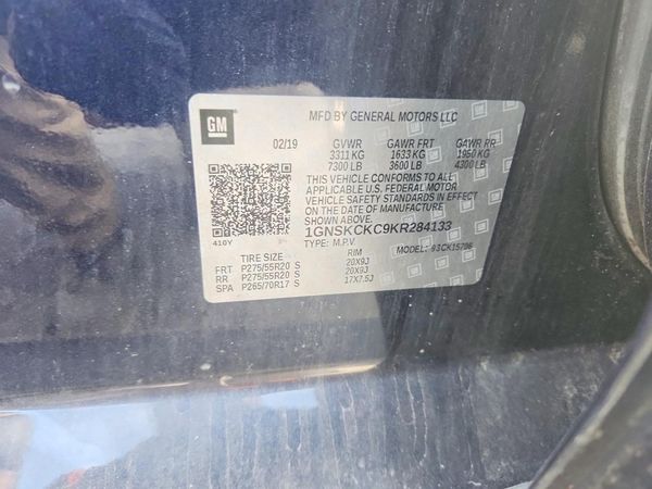 2019 CHEVROLET TAHOE Premier
