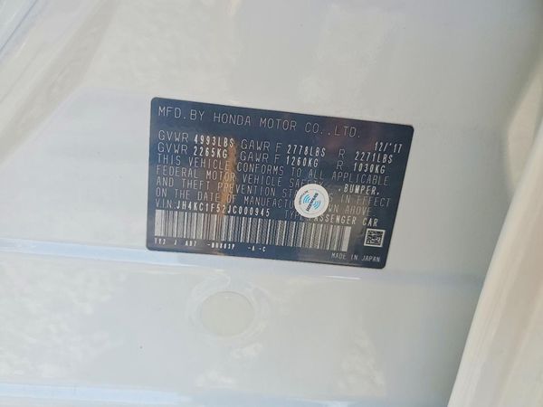 2018 ACURA RLX