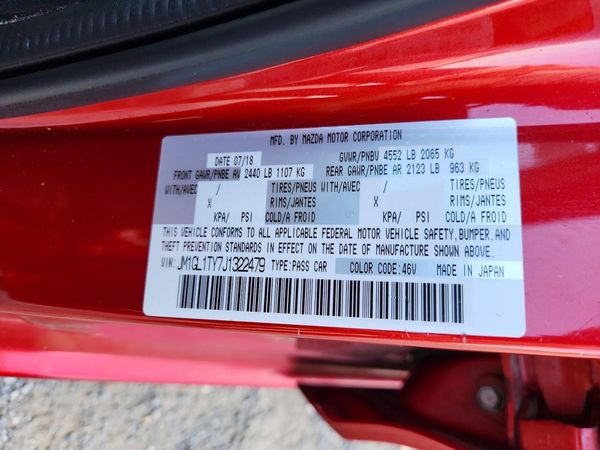 2018 MAZDA 6 Grand Touring