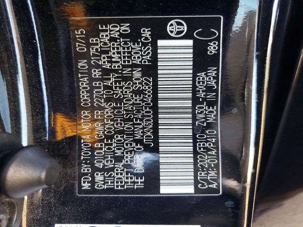 2015 TOYOTA PRIUS