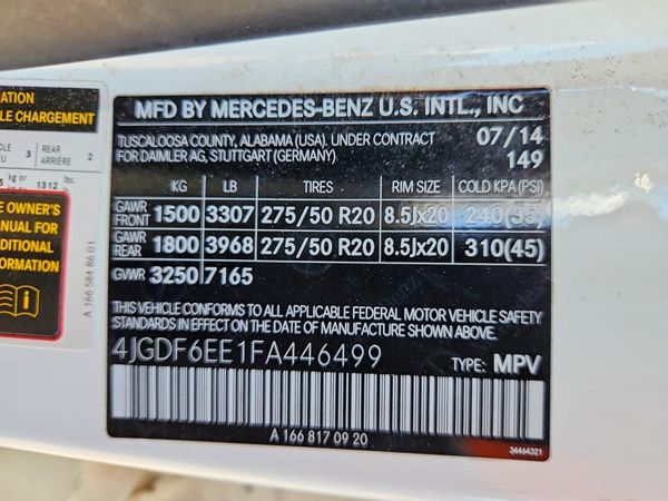 2015 MERCEDES-BENZ GL GL450