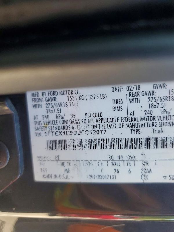 2018 FORD F150