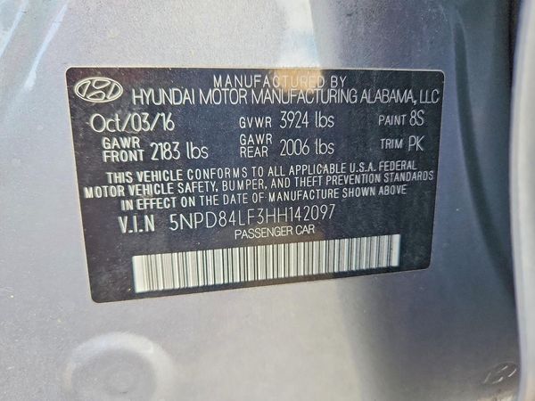 2017 HYUNDAI ELANTRA