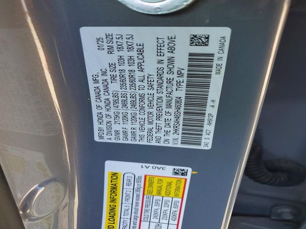 2025 HONDA CRV EX — VINS