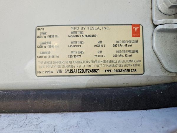 2018 TESLA MODEL S