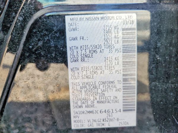 2018 NISSAN PATHFINDER