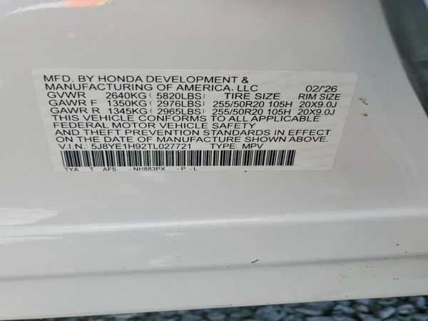 2026 ACURA MDX — VINS