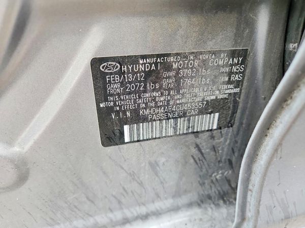 2012 HYUNDAI ELANTRA GLS(Middle grade)