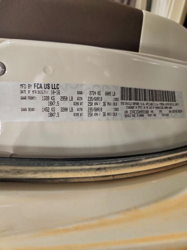 2017 CHRYSLER PACIFICA Touring L Plus