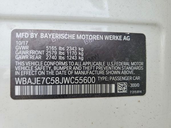 2018 BMW 540