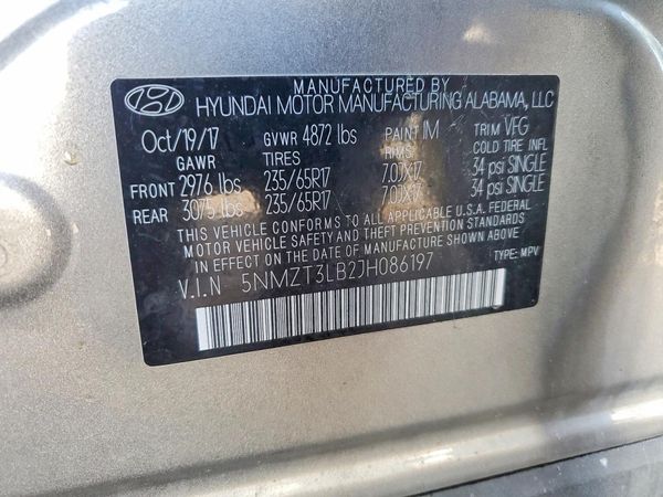 2018 HYUNDAI SANTA FE Sport Base