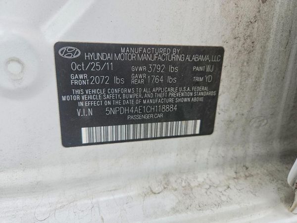2012 HYUNDAI ELANTRA GLS(Middle grade)