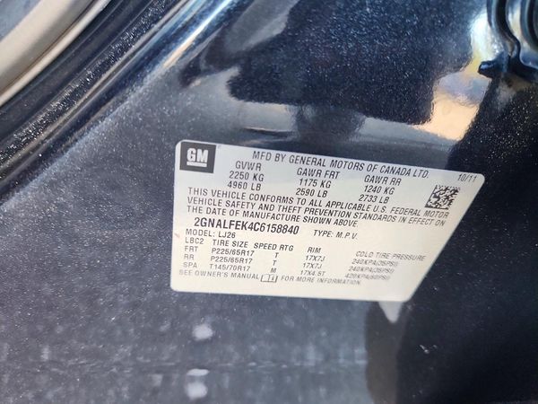 2012 CHEVROLET EQUINOX LTZ