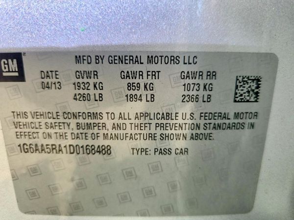 2013 CADILLAC ATS — VINS
