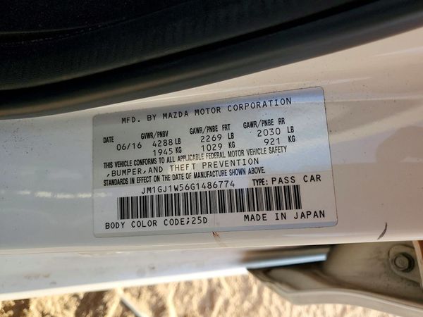 2016 MAZDA 6 Grand Touring/GT