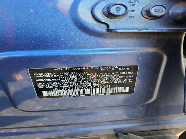 2018 SUBARU FORESTER