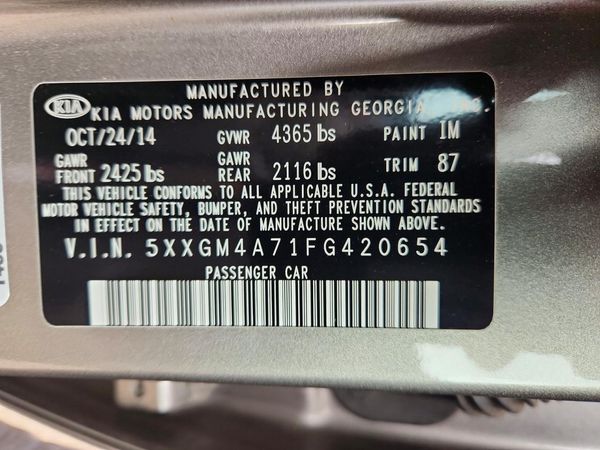 2015 KIA OPTIMA GL(Middle-low grade)