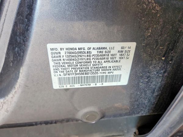 2014 HONDA PILOT EX-L