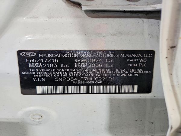 2017 HYUNDAI ELANTRA