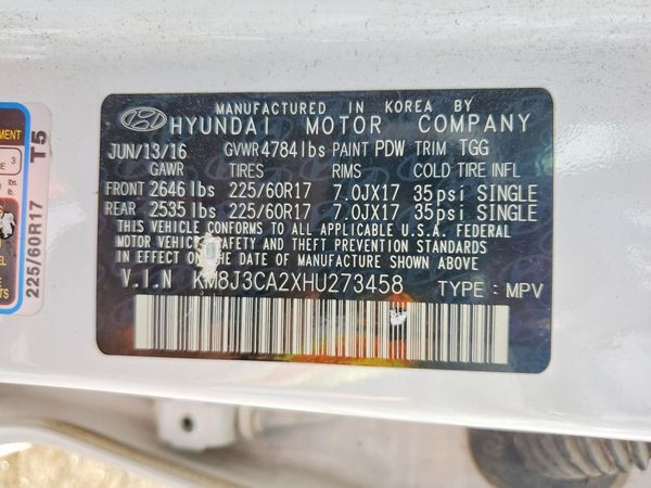 2017 HYUNDAI TUCSON