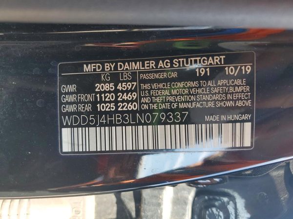 2020 MERCEDES-BENZ CLA-CLASS CLA250-4M — VINS