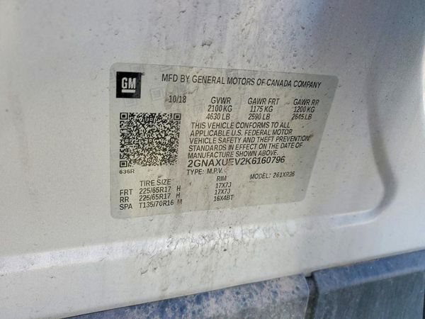 2019 CHEVROLET EQUINOX LT (1LT)