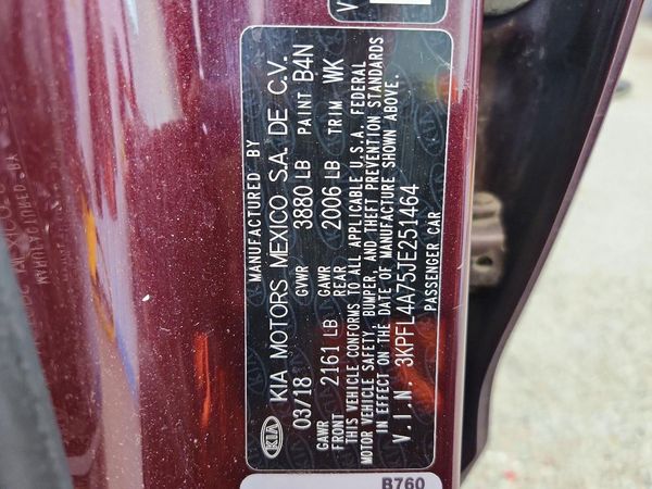 2018 KIA FORTE