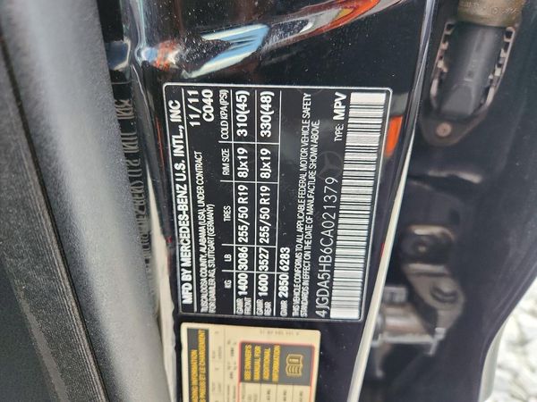 2012 MERCEDES-BENZ ML ML350 4-MATIC